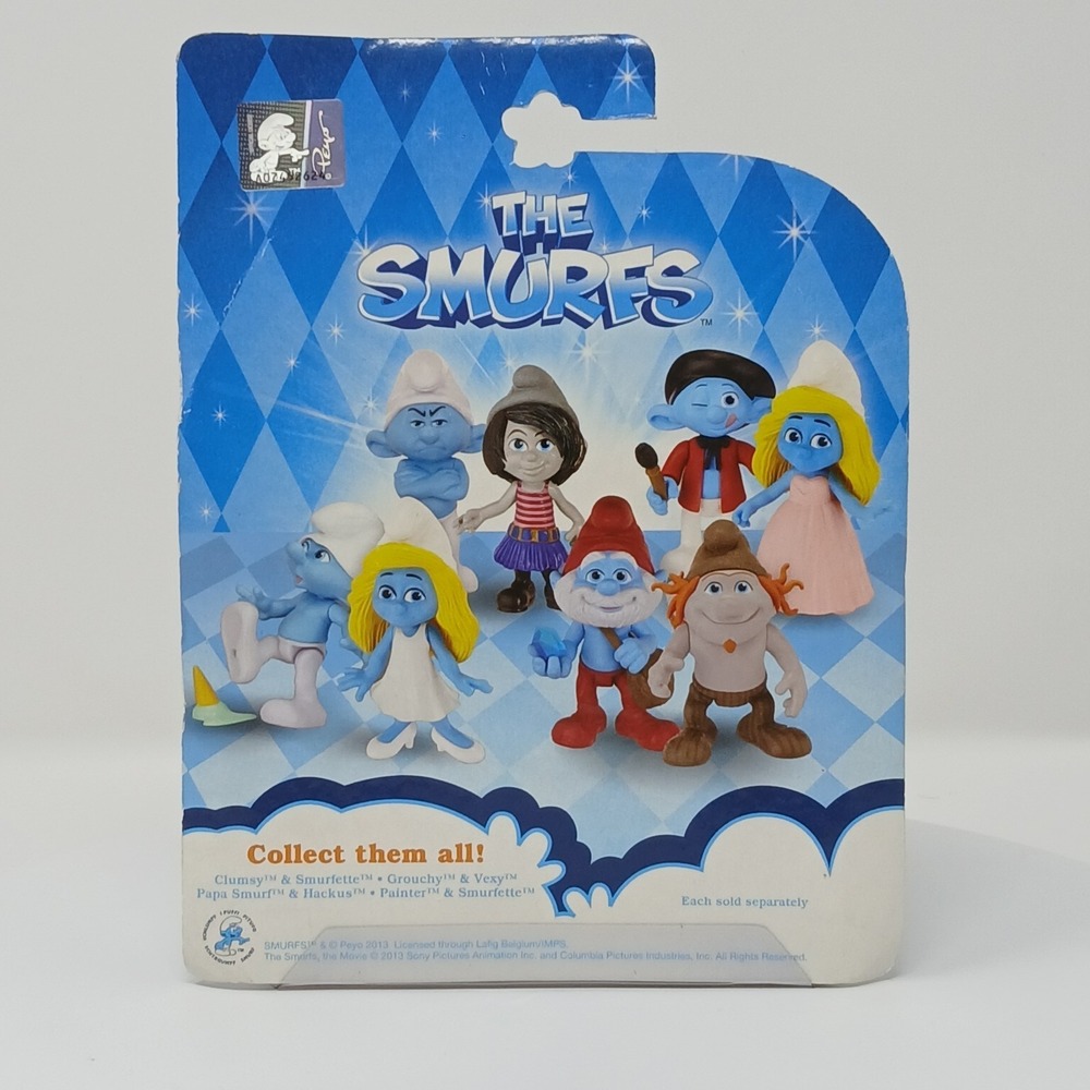 Smurfs The Lost Village Painter Smurf & Smurfette - 2 PACK Figure Set 2013 Movie - Picture 3 of 9